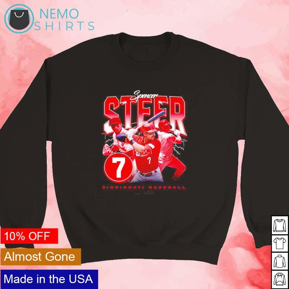 Spencer Steer Cincinnati Reds Legend Retro Shirt, hoodie, sweater, long  sleeve and tank top