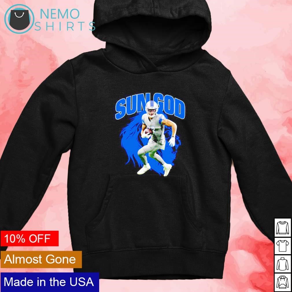 Amon-Ra St. Brown Detroit Lions football sun God 2023 T-shirt, hoodie,  sweater, long sleeve and tank top