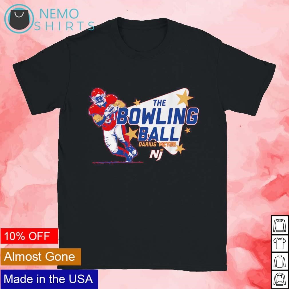 The bowling ball Generals Darius Victor New Jersey USFL shirt