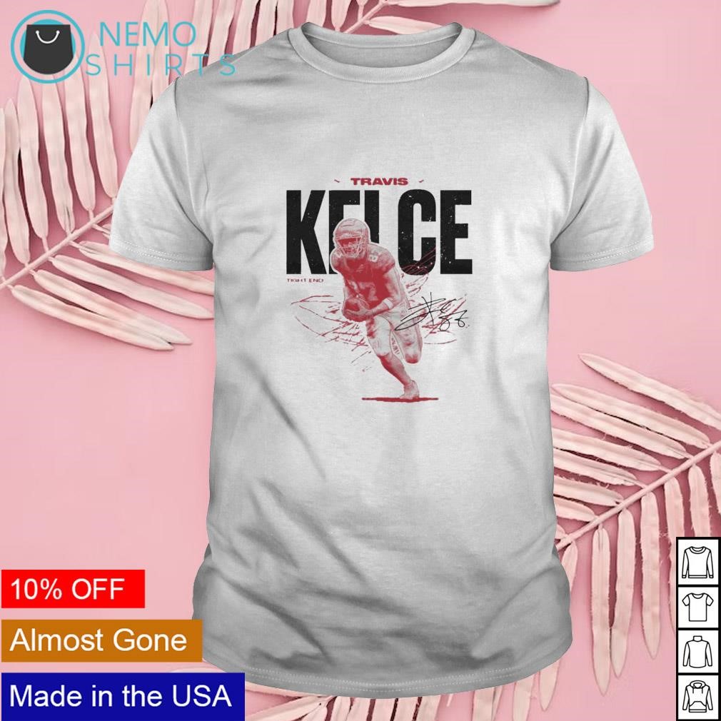 Travis Kelce Signature Kansas City Chiefs Shirt - High-Quality