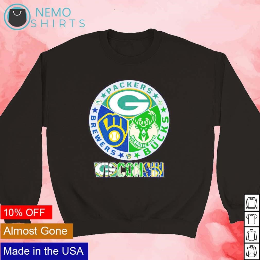 Wisconsin Sports Teams Shirt Brewers, Bucks And Packers, hoodie, sweater,  long sleeve and tank top