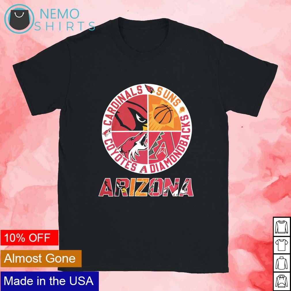 Arizona sports Cardinals Phoenix Suns Diamondbacks Coyotes 2023 shirt,  hoodie, sweater and v-neck t-shirt