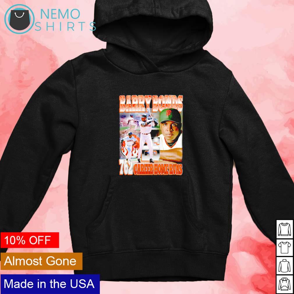 Barry Bonds 762 San Francisco Giants career home runs Major League Baseball  shirt, hoodie, sweater and v-neck t-shirt