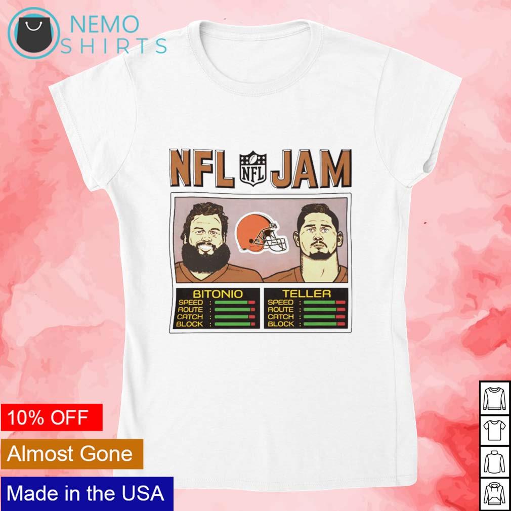 Shirts, Jacoby Brissett Nfl Jam Browns Bitonio And Teller Shirt Cleveland  Browns Shirt