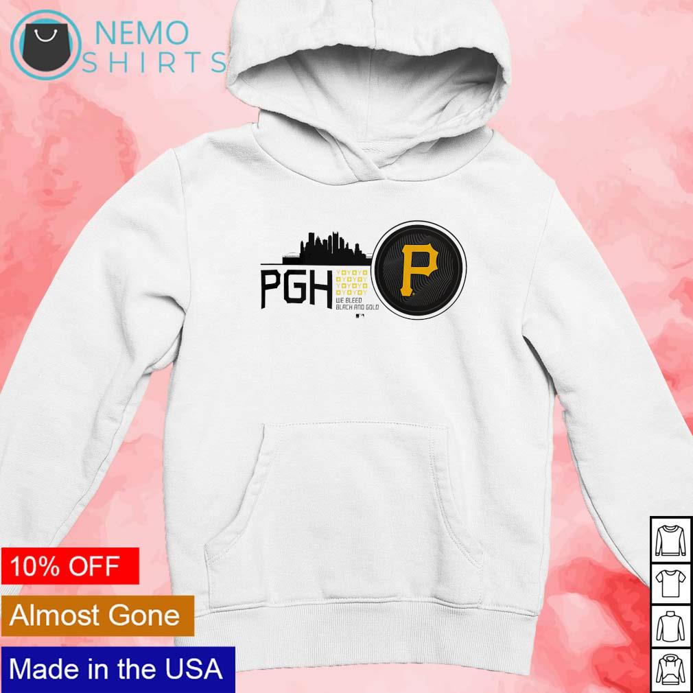 Pgh logo men's Pittsburgh pirates black 2023 logo Shirt, hoodie