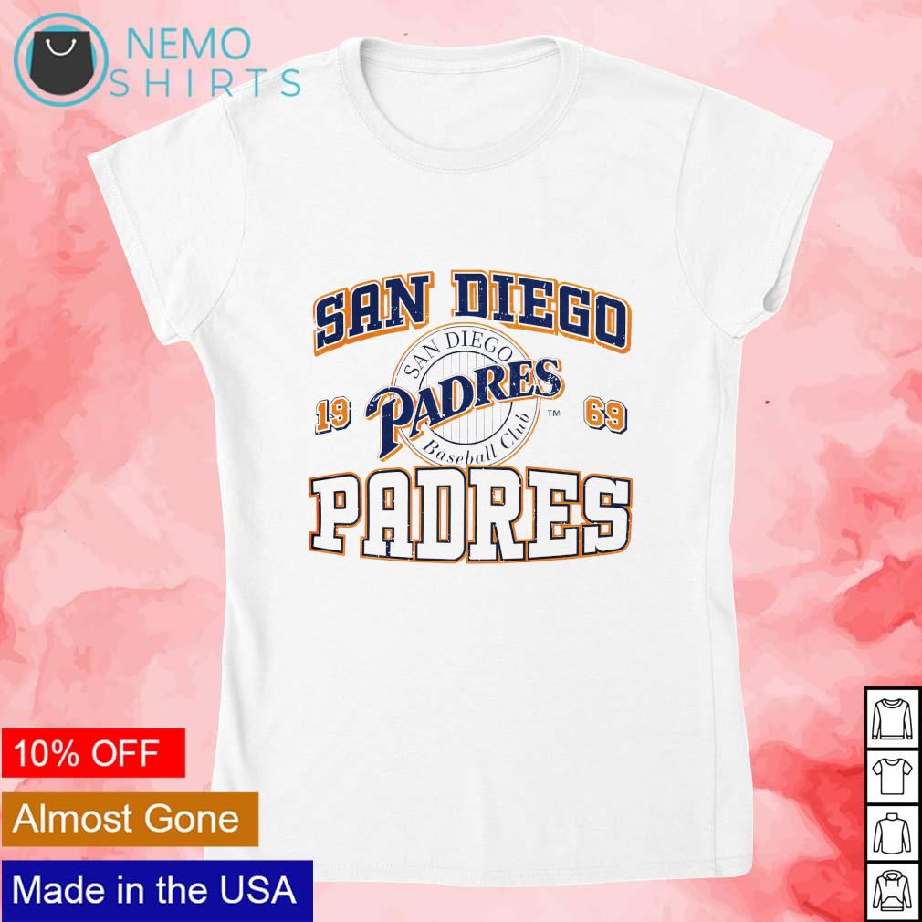 San Diego Padres baseball club since 1969 logo shirt, hoodie, sweater and  v-neck t-shirt