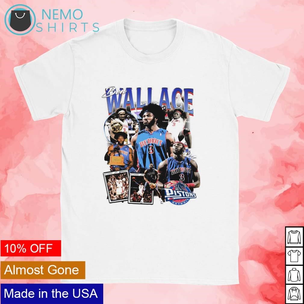 Ben Wallace 3 Detroit Pistons basketball player Vintage shirt
