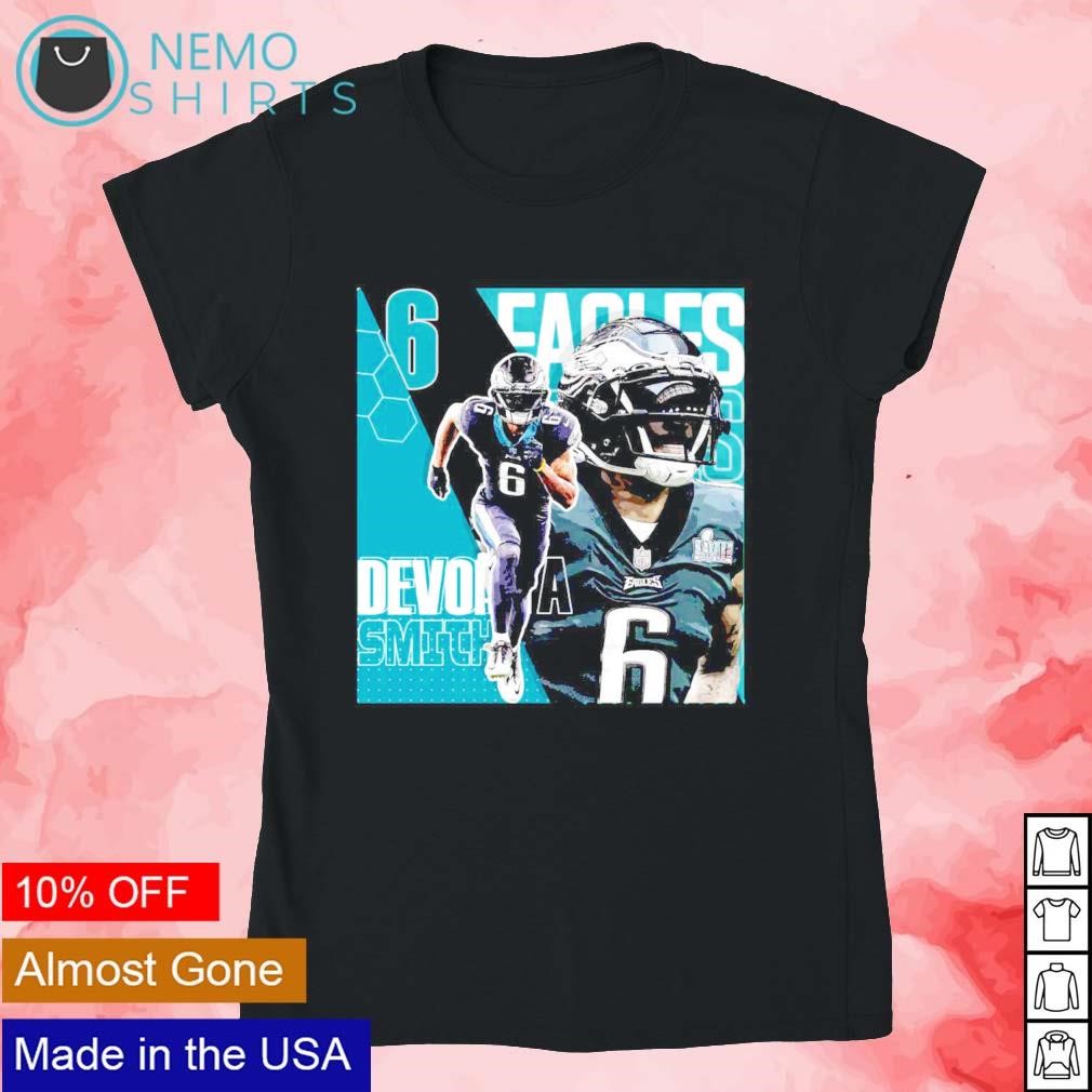 Devonta Smith Philadelphia Eagles One-handed signature shirt