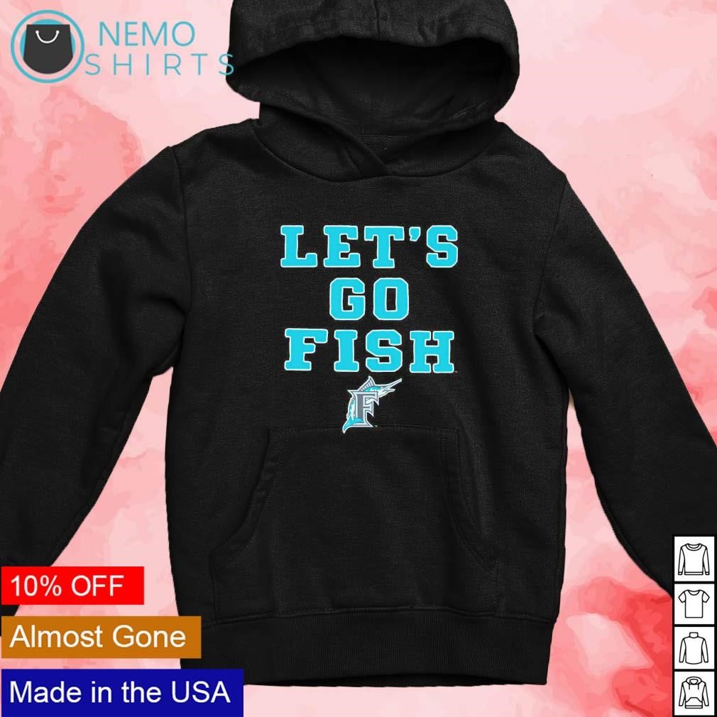 Let's go fish Florida Marlins logo shirt, hoodie, sweater and v-neck t-shirt