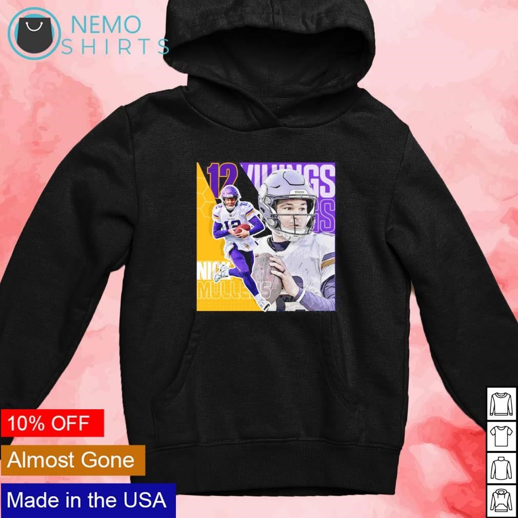 Nick Mullens 12 Minnesota Vikings football player poster shirt, hoodie,  sweater, long sleeve and tank top