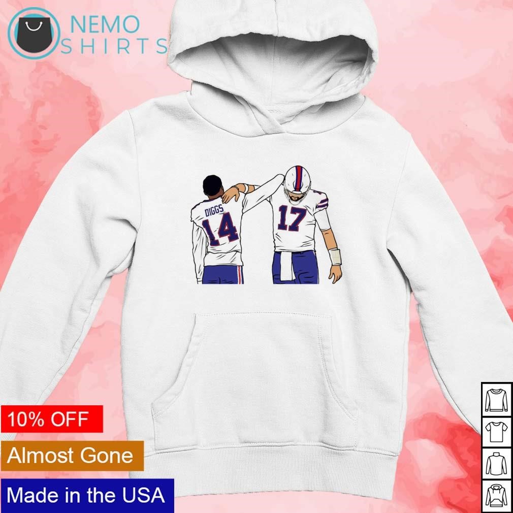 Stefon Diggs and Josh Allen Buffalo Bills celebration shirt