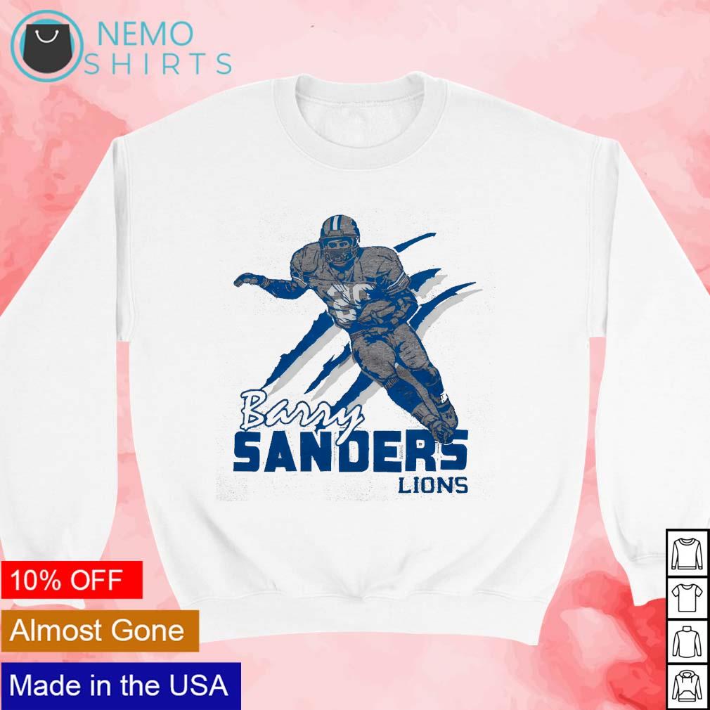 Barry sanders best sale long sleeve jersey