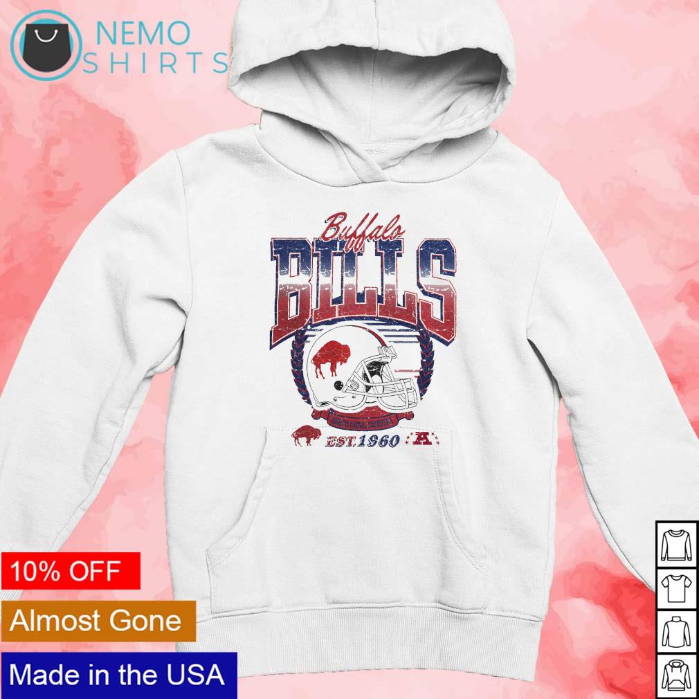 Buffalo Bills American football conference est 1960 helmet logo retro shirt,  hoodie, sweater and v-neck t-shirt