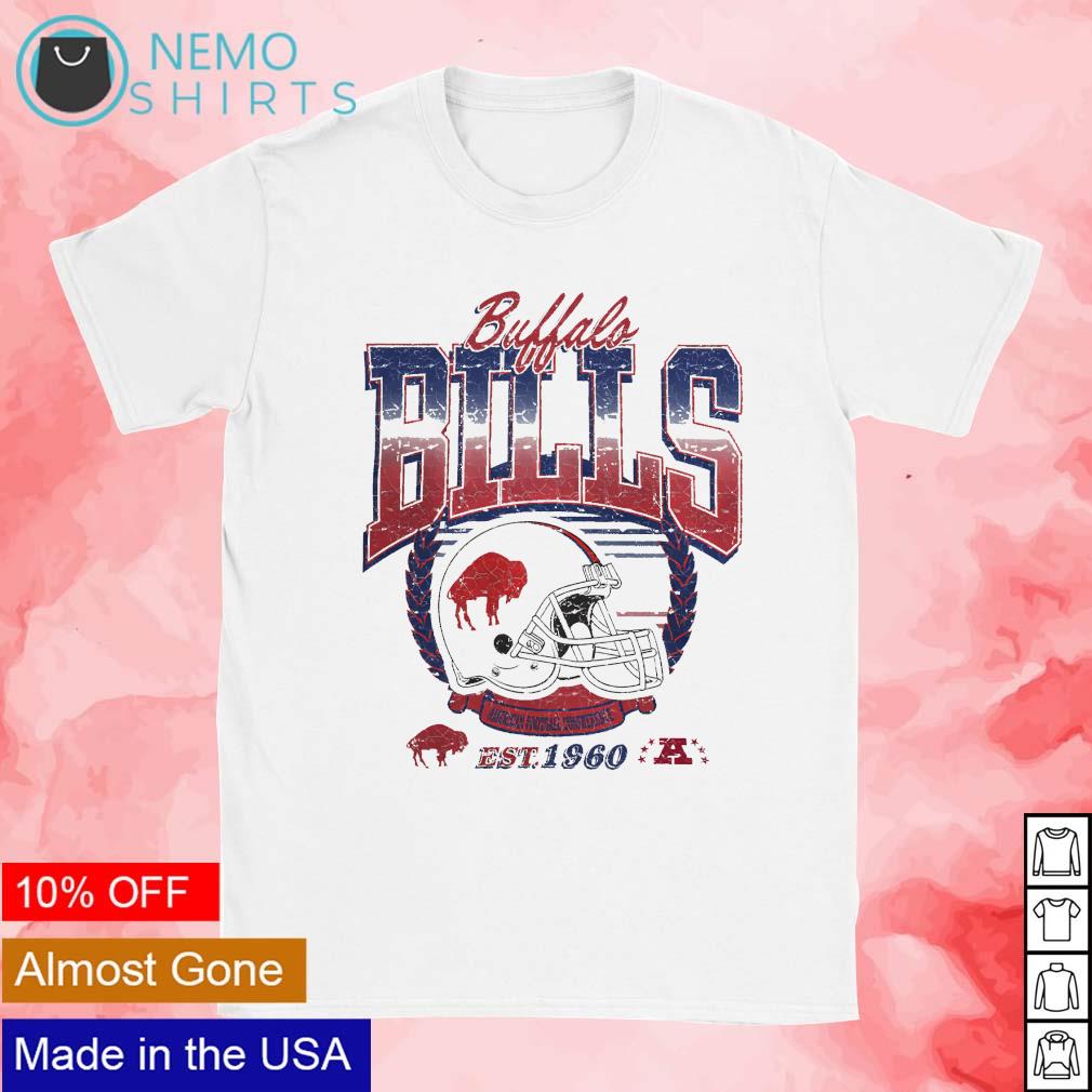 Buffalo Bills American football conference est 1960 helmet logo retro shirt,  hoodie, sweater and v-neck t-shirt