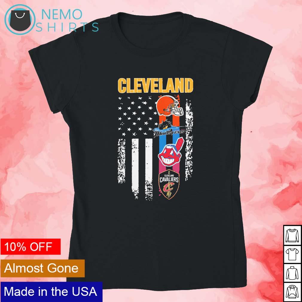 Cleveland Monsters Browns Guardians Cavaliers Logo Shirt - Peanutstee