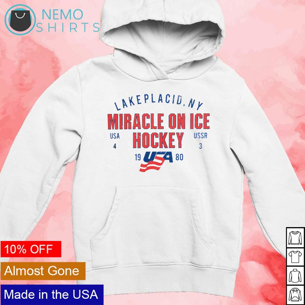 Miracle on ice hockey United States national men s hockey team est 1980 USSR Lakeplacic NY shirt hoodie sweater and v neck t shirt