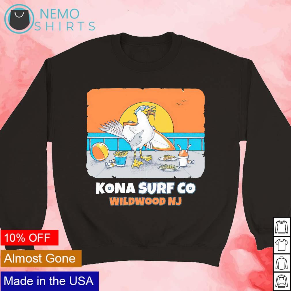 Seagull sun protection Kona surf co Wildwood NJ graphic shirt, hoodie,  sweater and v-neck t-shirt