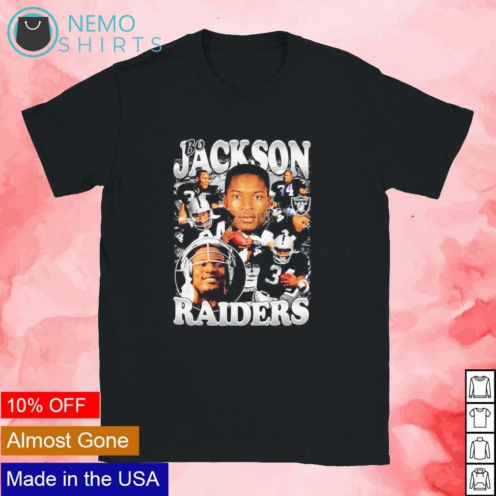 Bo Jackson Raiders Nfl Football Retro Shirt - Peanutstee