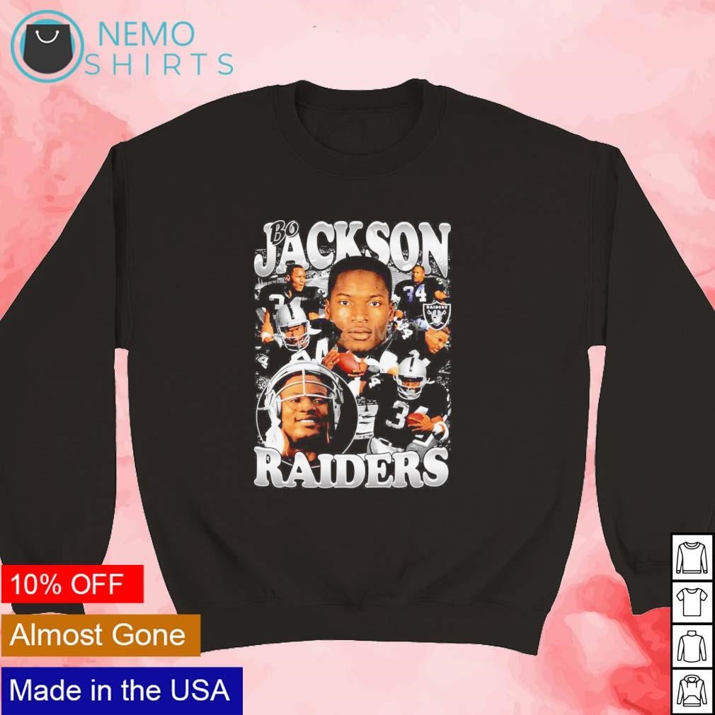 Bo Jackson Raiders NFL football retro shirt, hoodie, sweater and v-neck t- shirt