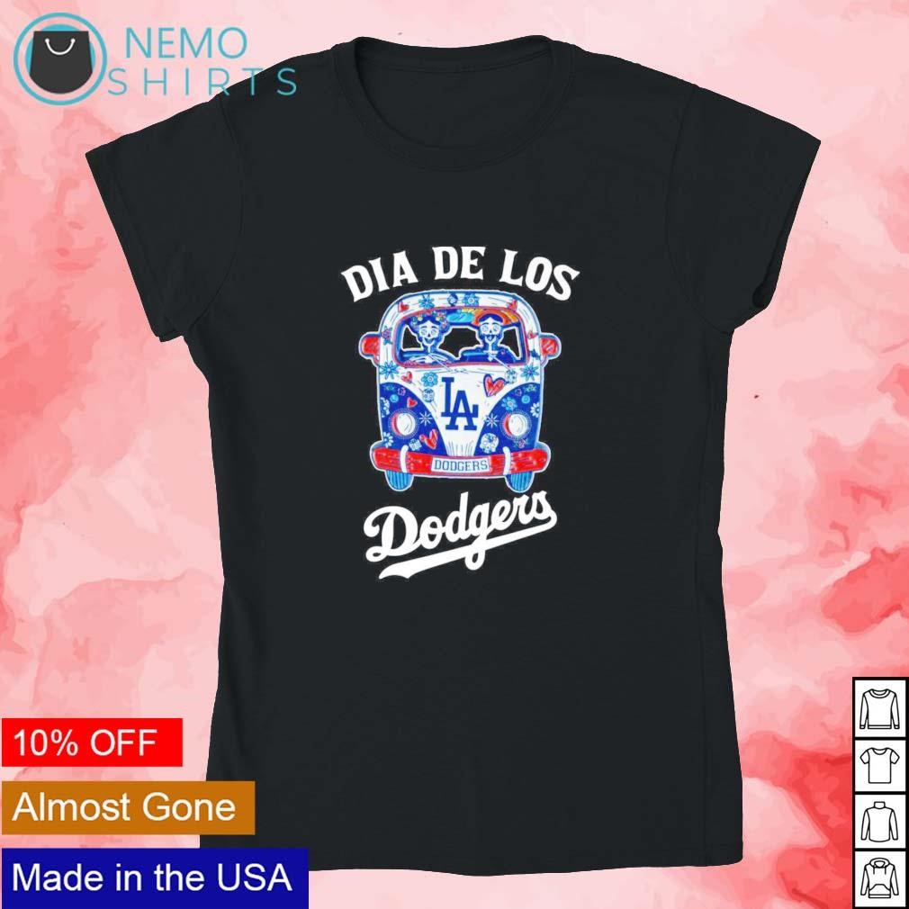 Hippie Car Dia De Los Los Angeles Dodgers Shirt, hoodie, sweater, long  sleeve and tank top