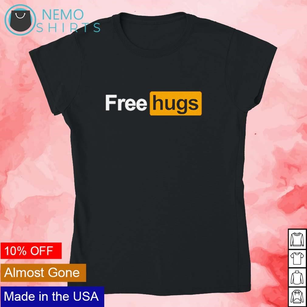 Free hugs pornhub logo shirt, hoodie, sweater and v-neck t-shirt