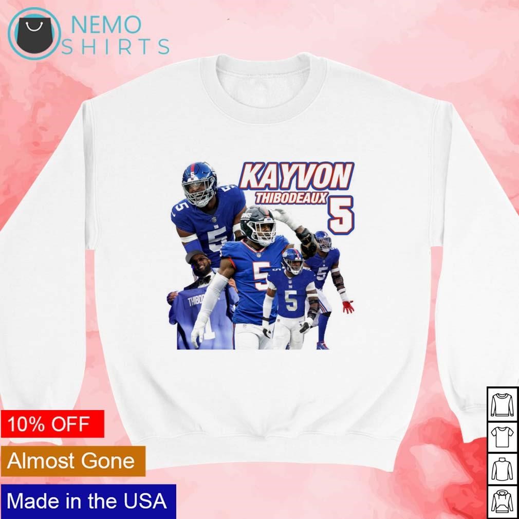 Kayvon Thibodeaux NY Giants 5 graphic shirt, hoodie, sweater and v-neck t- shirt