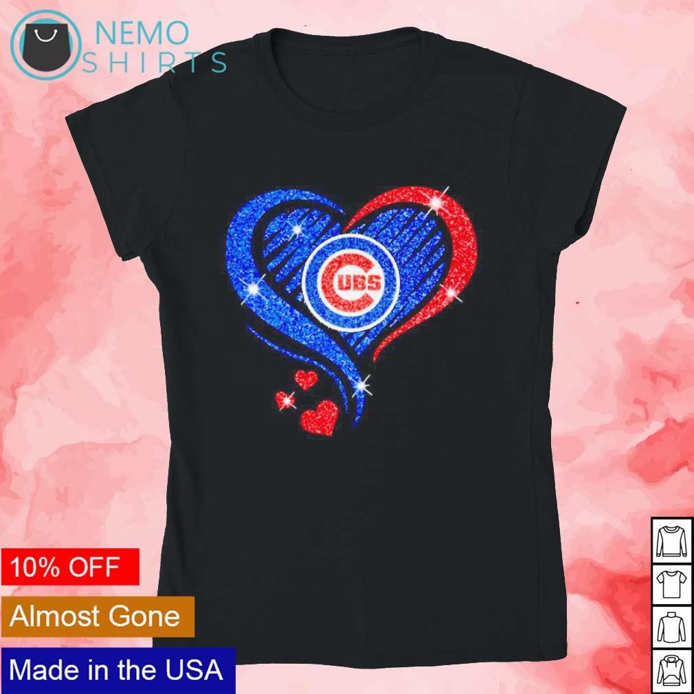 Chicago Cubs diamond heart logo 2023 shirt, hoodie, sweater, long