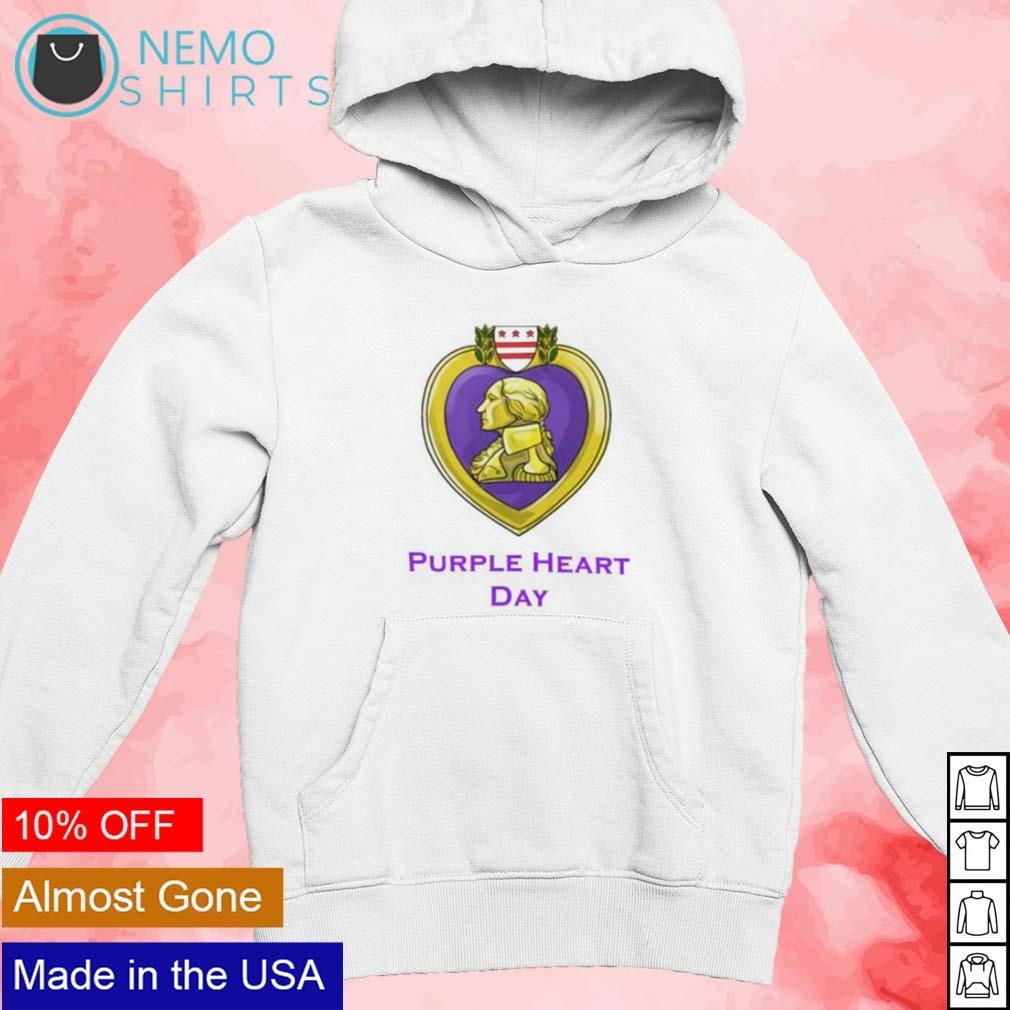 Purple heart day military badges George Washington shirt, tee, tops \u0026  Apparel, image size:1010x1010