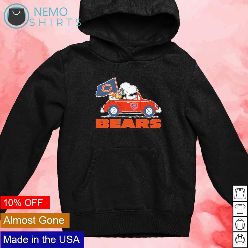 Snoopy dog driving Volkswagen Chicago Bears shirt, hoodie, sweater and  v-neck t-shirt