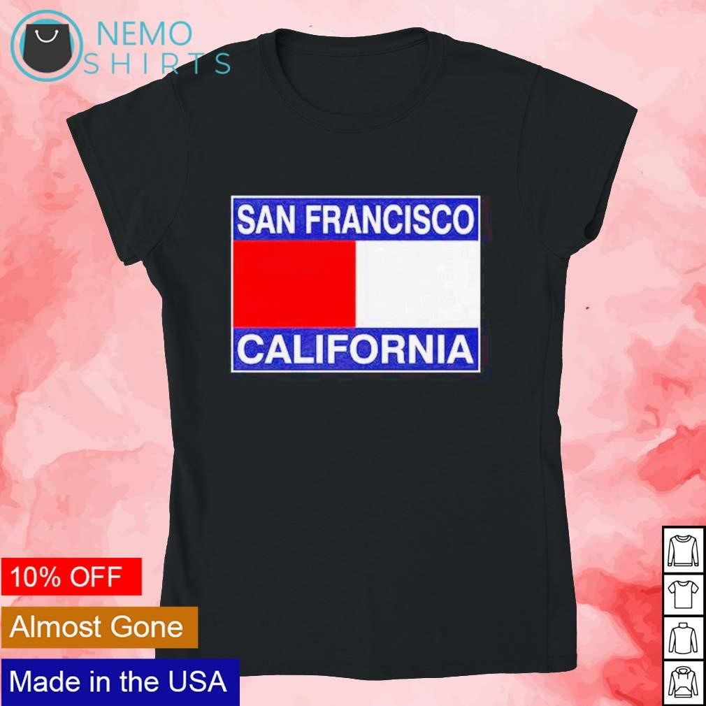 Tommy Hilfiger San Francisco California parody big flag shirt