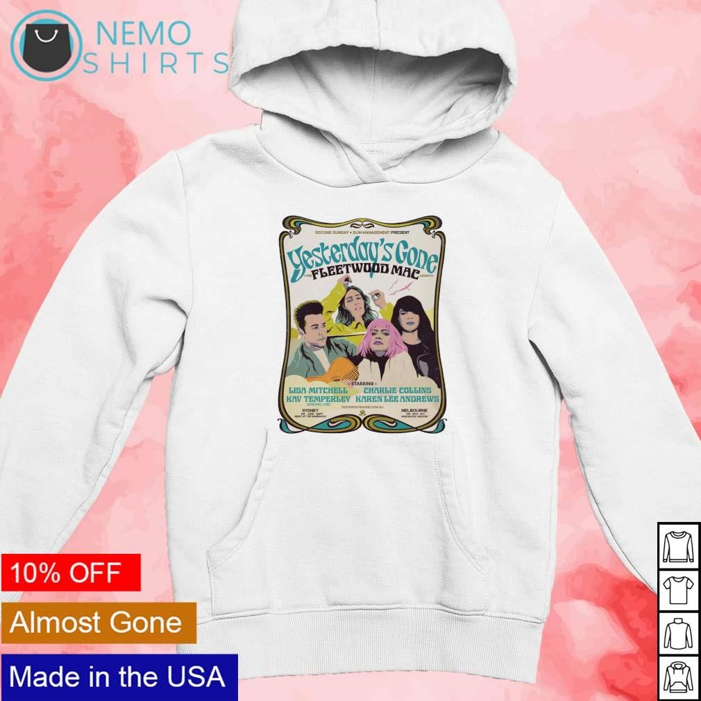 Fleetwood mac long shop sleeve hoodie white