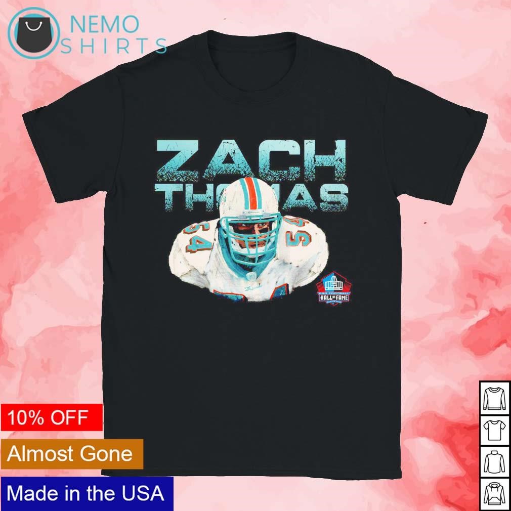 Miami Dolphins Hall Of Fame Zach Thomas 2023 Tshirt, Dolphins