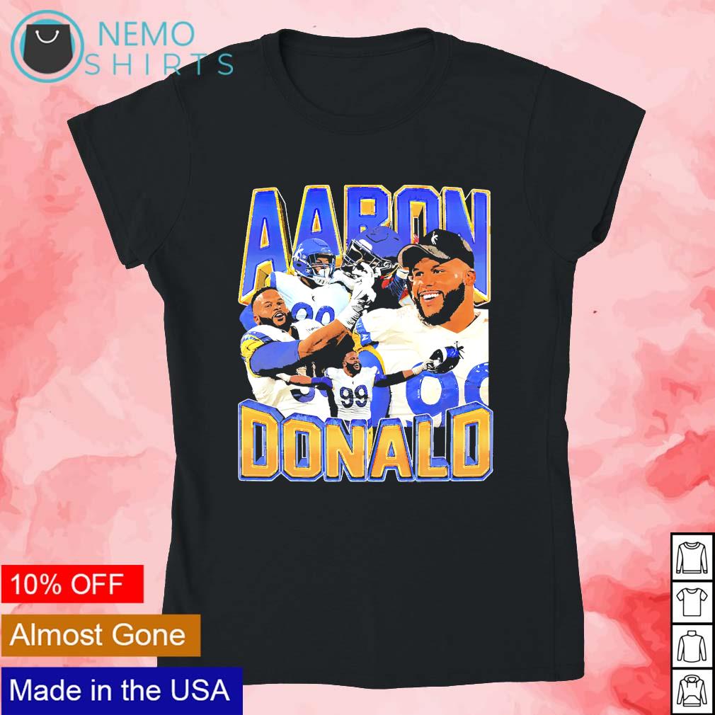 Aaron Donald Shirt, Los Angeles Football Men's Cotton T-Shirt