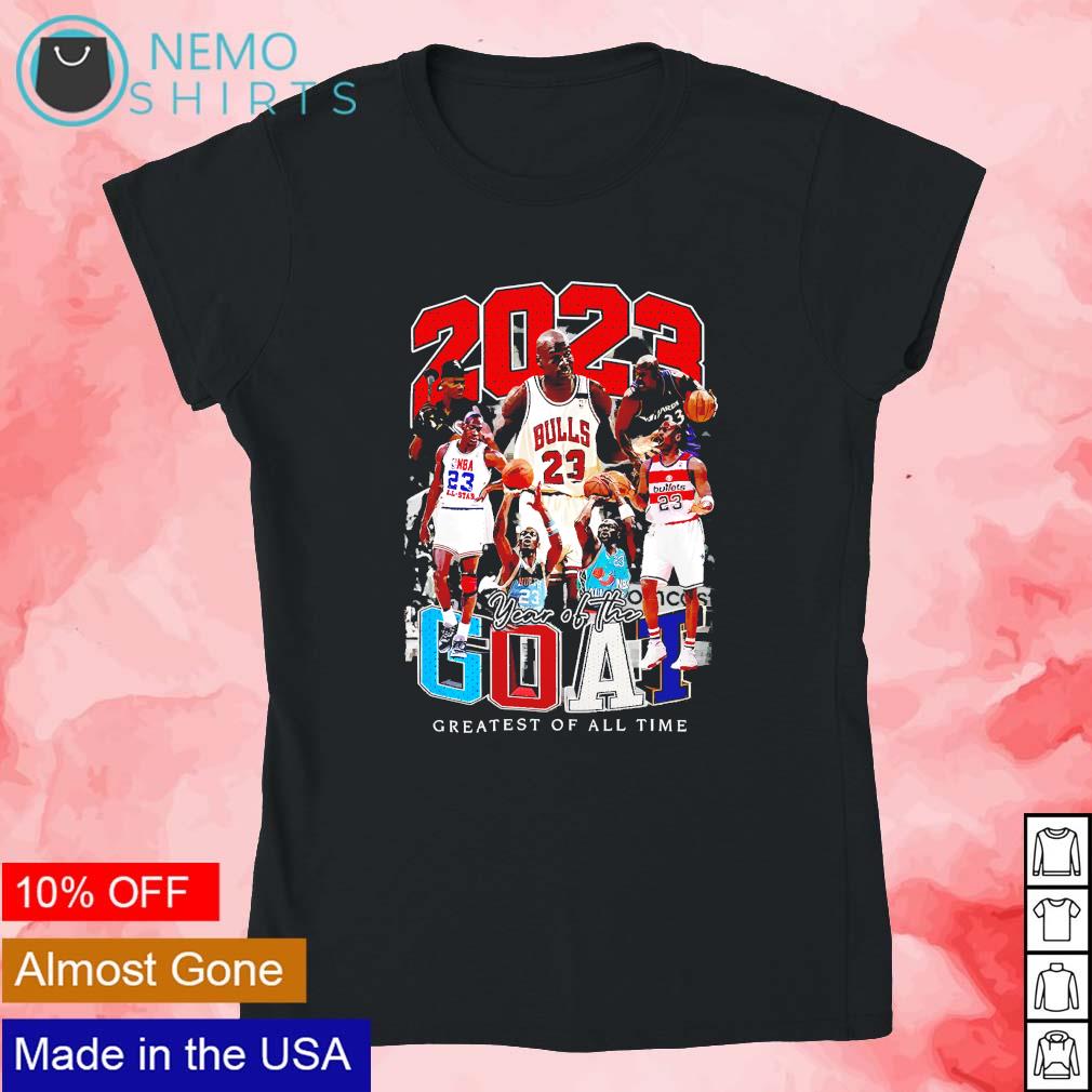 Greatest of all time GOAT Michael Jordan Chicago Bulls basketball year 2023  shirt, hoodie, sweater and v-neck t-shirt