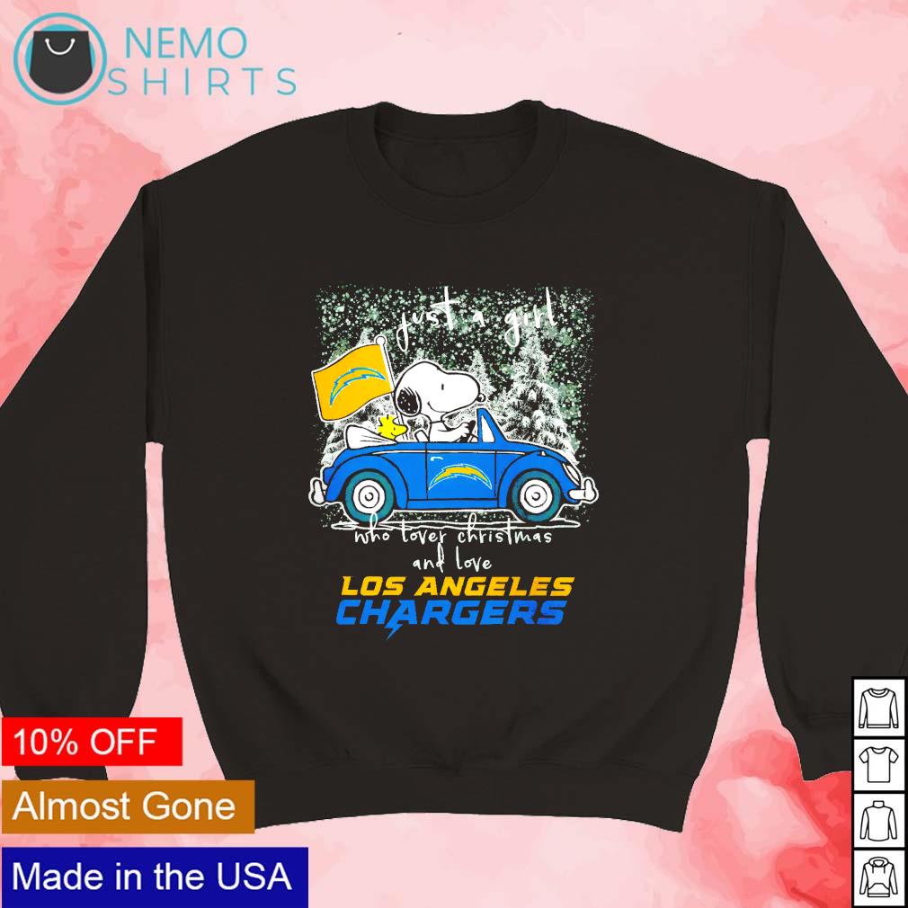 Snoopy Los Angeles Chargers Christmas shirt, hoodie, sweater, long sleeve  and tank top