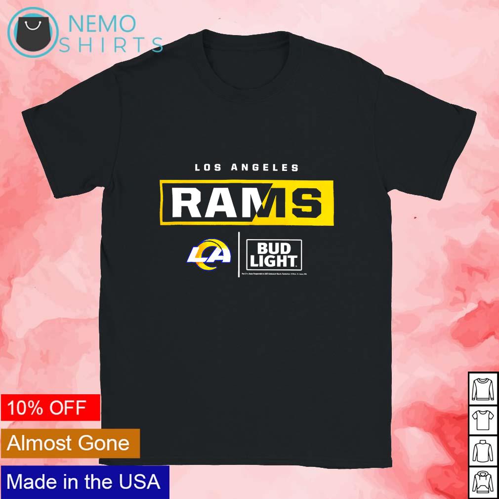 Los Angeles Rams bud light logo shirt, hoodie, sweater and v-neck t-shirt