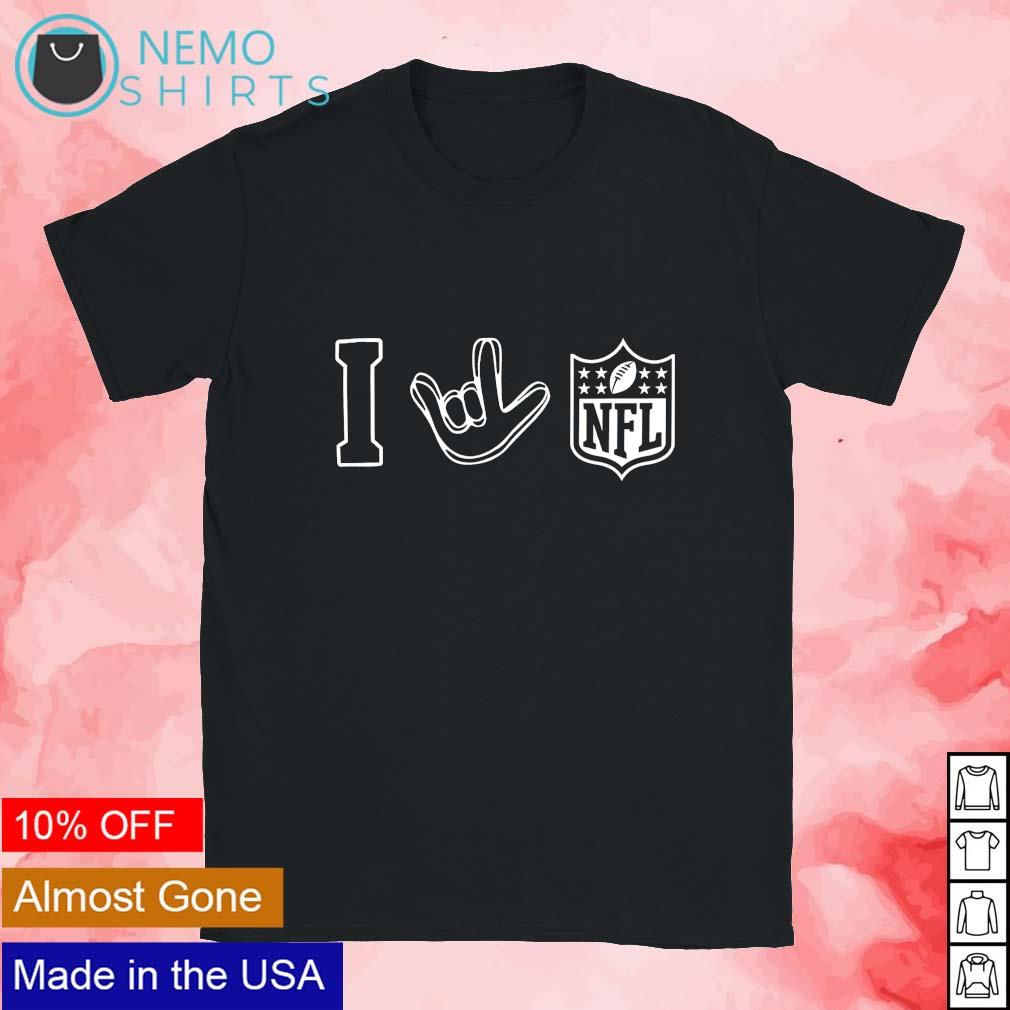 Love sign NFL logo 2023 shirt, hoodie, sweater and v-neck t-shirt