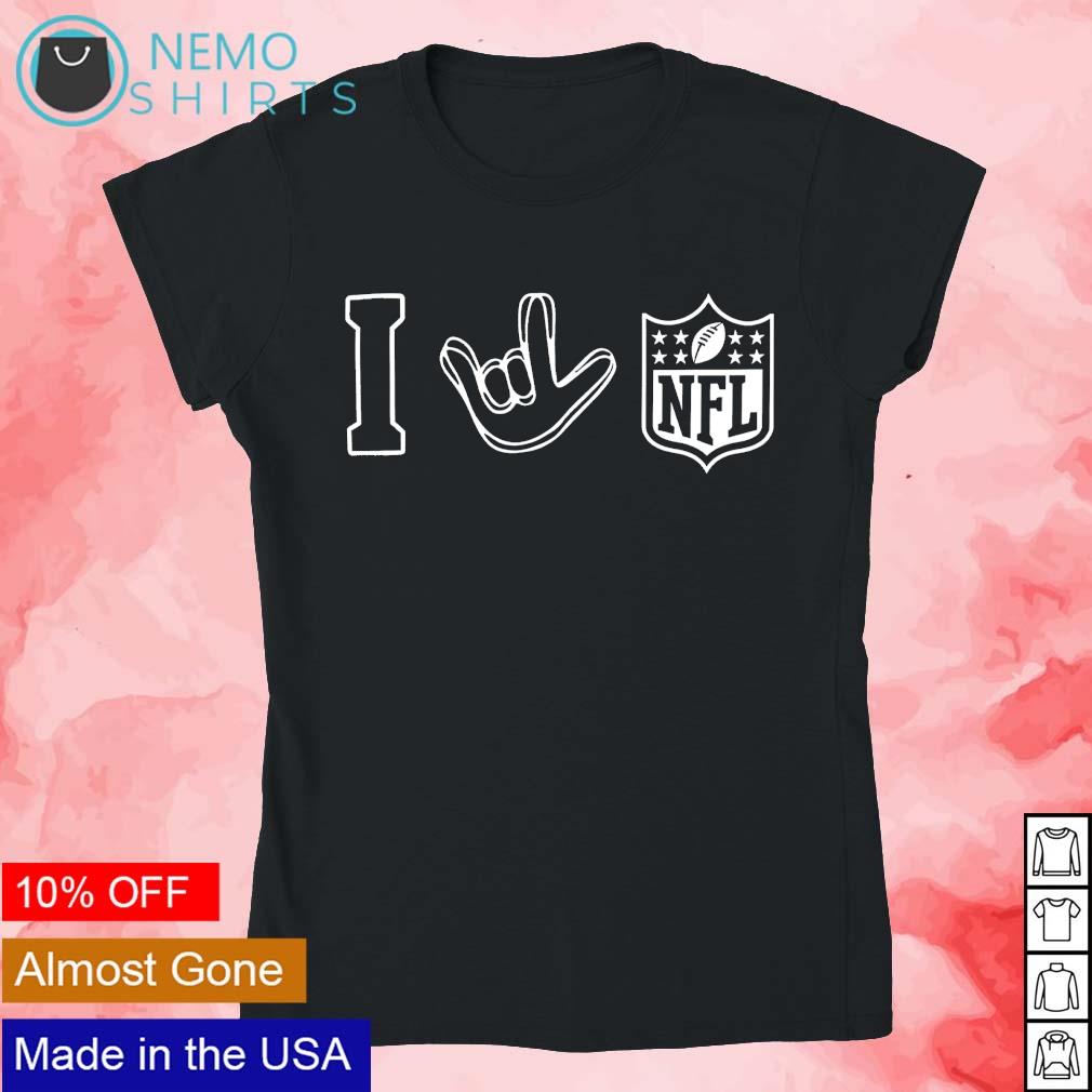 Love sign NFL logo 2023 shirt, hoodie, sweater and v-neck t-shirt