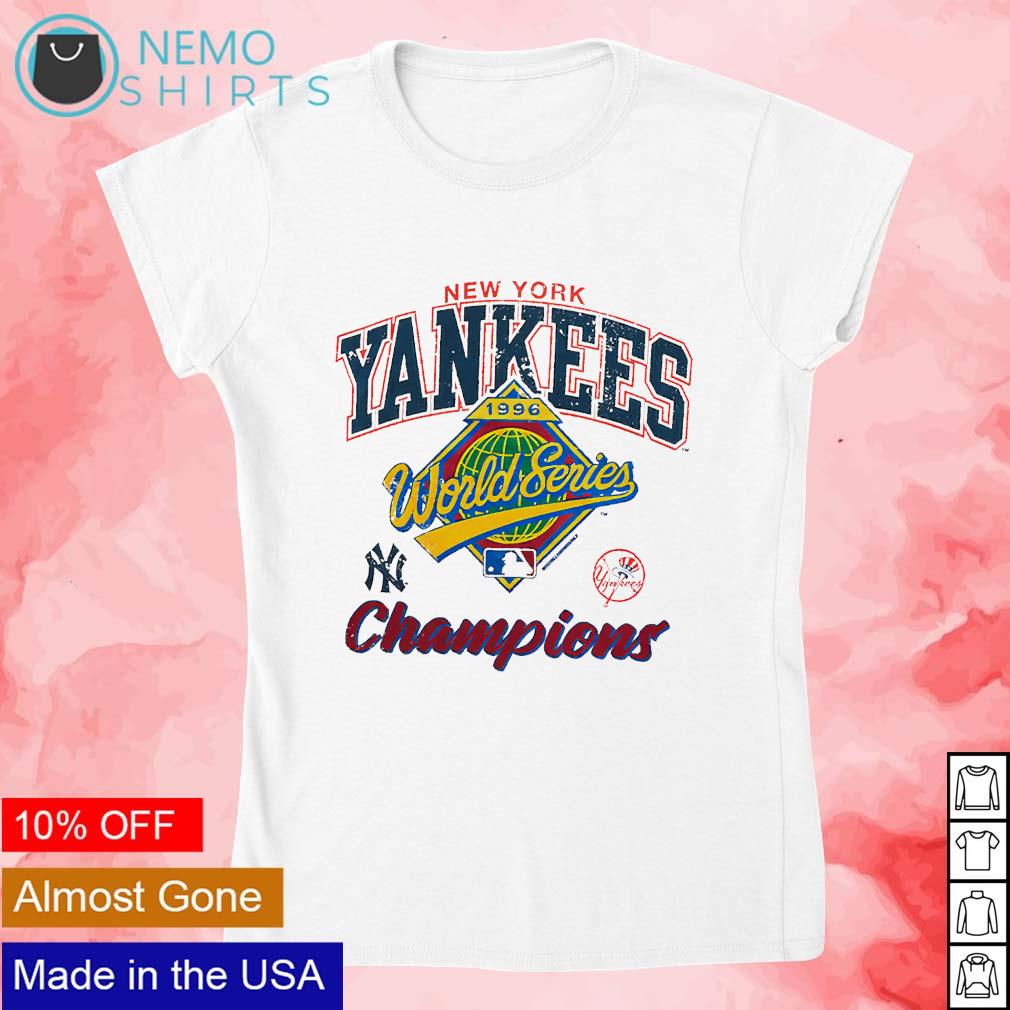 Vtg 1996 New York Yankees World Series Champions T-shirt Blue 