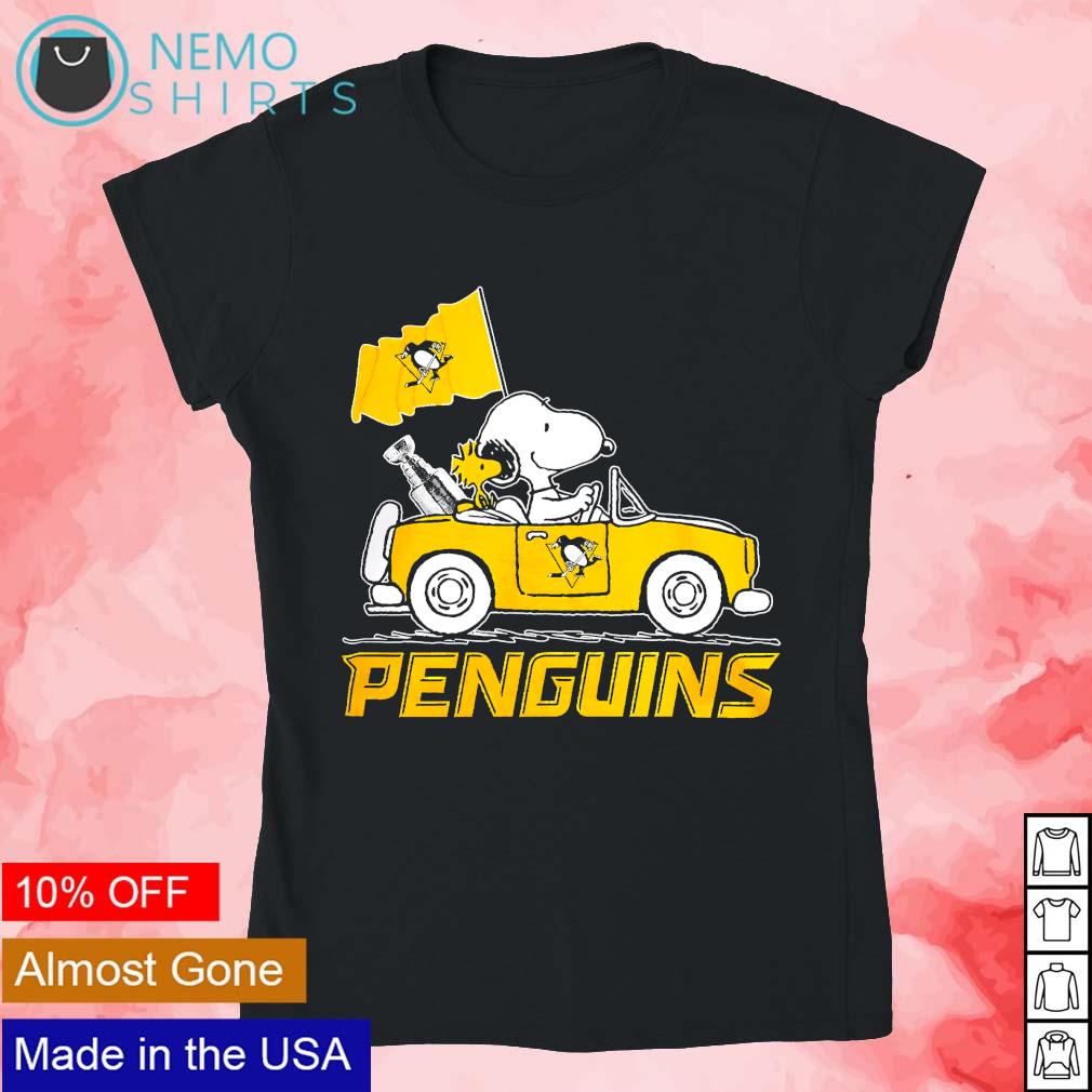 and Pittsburgh Woodstock shirt, Peanuts Snoopy sweater v-neck The penguins t-shirt logo hoodie, and car