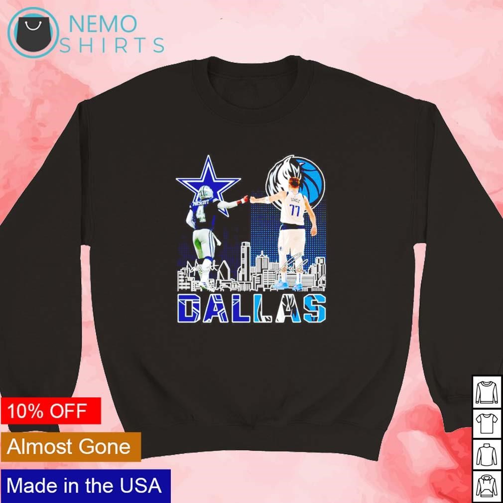 Dallas Cowboys Prescott And Mavericks Doncic City Champion Shirt Hoodie  Sweater