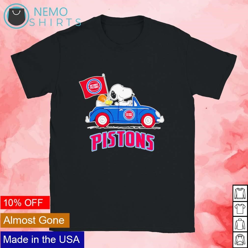 Top detroit Pistons basketball Snoopy dog driving car shirt, hoodie, sweater,  long sleeve and tank top