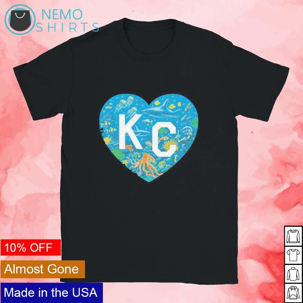 Grey & Navy KC Heart by Charlie Hustle