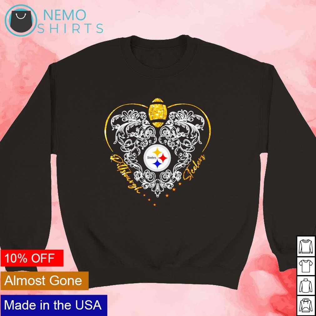 Pittsburgh Steelers football team heart shirt, hoodie, sweater and v-neck t- shirt