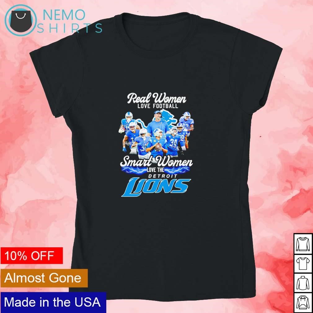 Real Women Love Football Smart The Detroit Lions Shirt ⋆ Vuccie