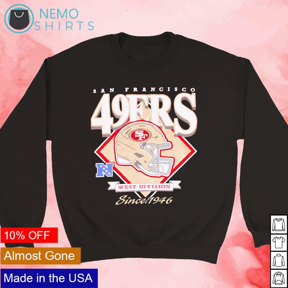 Official San francisco 49ers throwback helmet T-shirt, hoodie