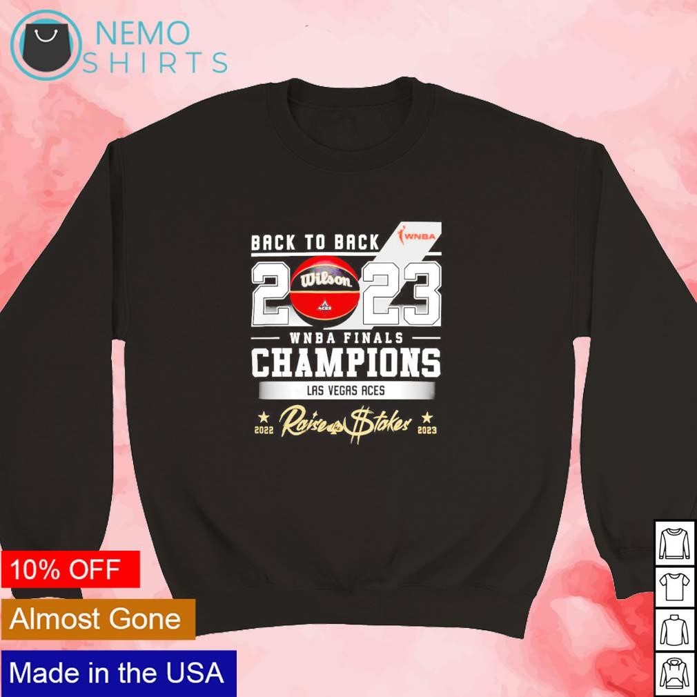Original las Vegas Aces Back to Back Champions WNBA 2023 T-Shirt,Sweater,  Hoodie, And Long Sleeved, Ladies, Tank Top