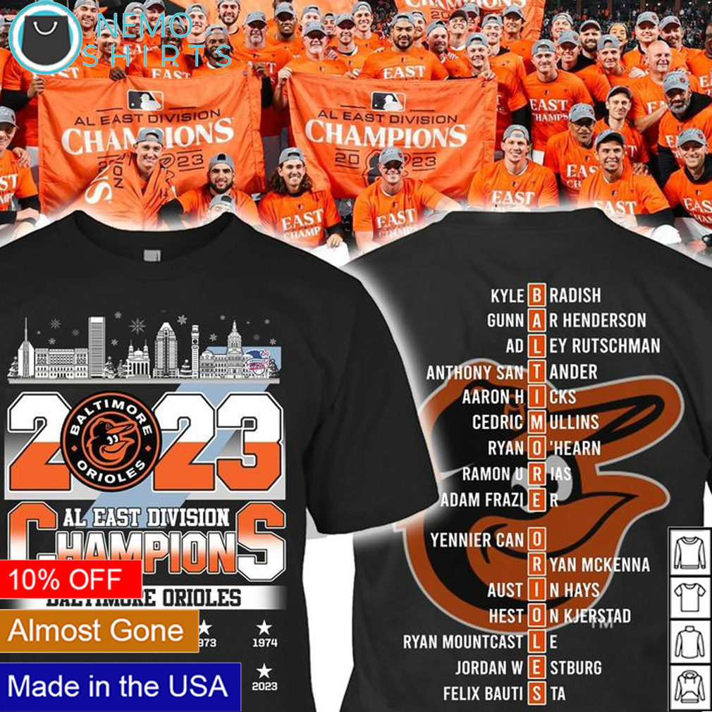 Orioles Al East Champions 2023 Orioles Branded Orange 2023 AL East Division  Champions Shirt, hoodie, sweater, long sleeve and tank top