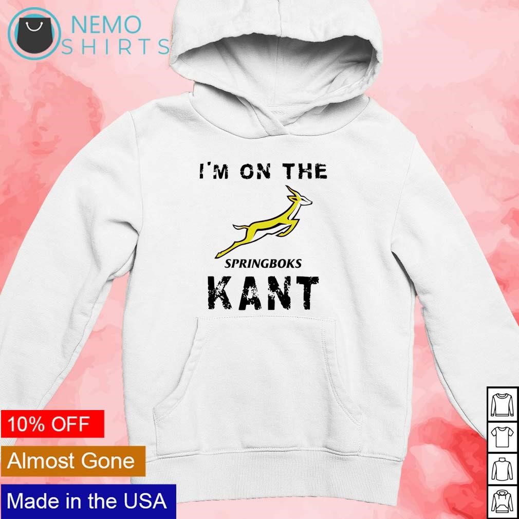 I'm on the springboks kant shirt new mockup white hoodie