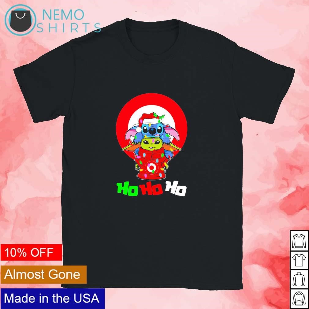 Stitch and baby Yoda Target ho ho ho Christmas shirt - Limotees